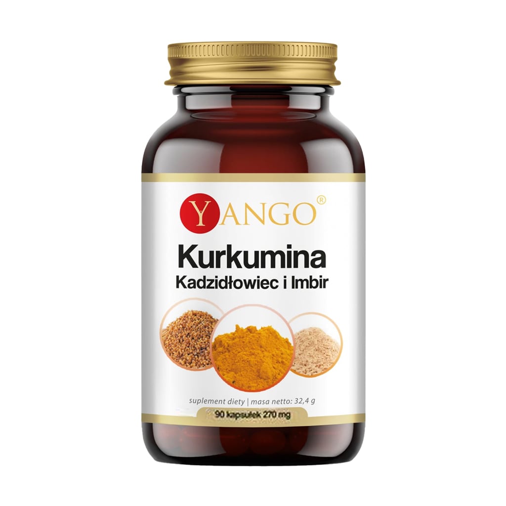 Куркумін, ладан та імбир Yango Curcumin Boswellia and Ginger, 270 мг, 90 капсул