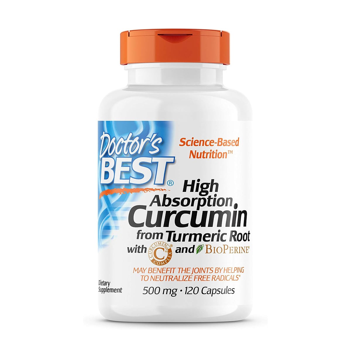 Легкозасвоюваний куркумін Doctor's Best High Absorption Curcumin From Turmeric Root 500 мг, 120 капсул
